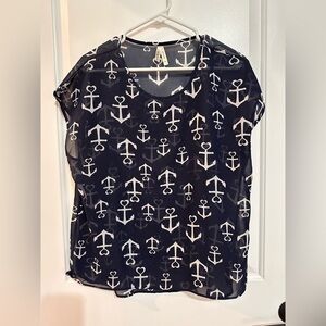 Live 4 truth. Anchor blue women’s/juniors sleeveless blouse size XL